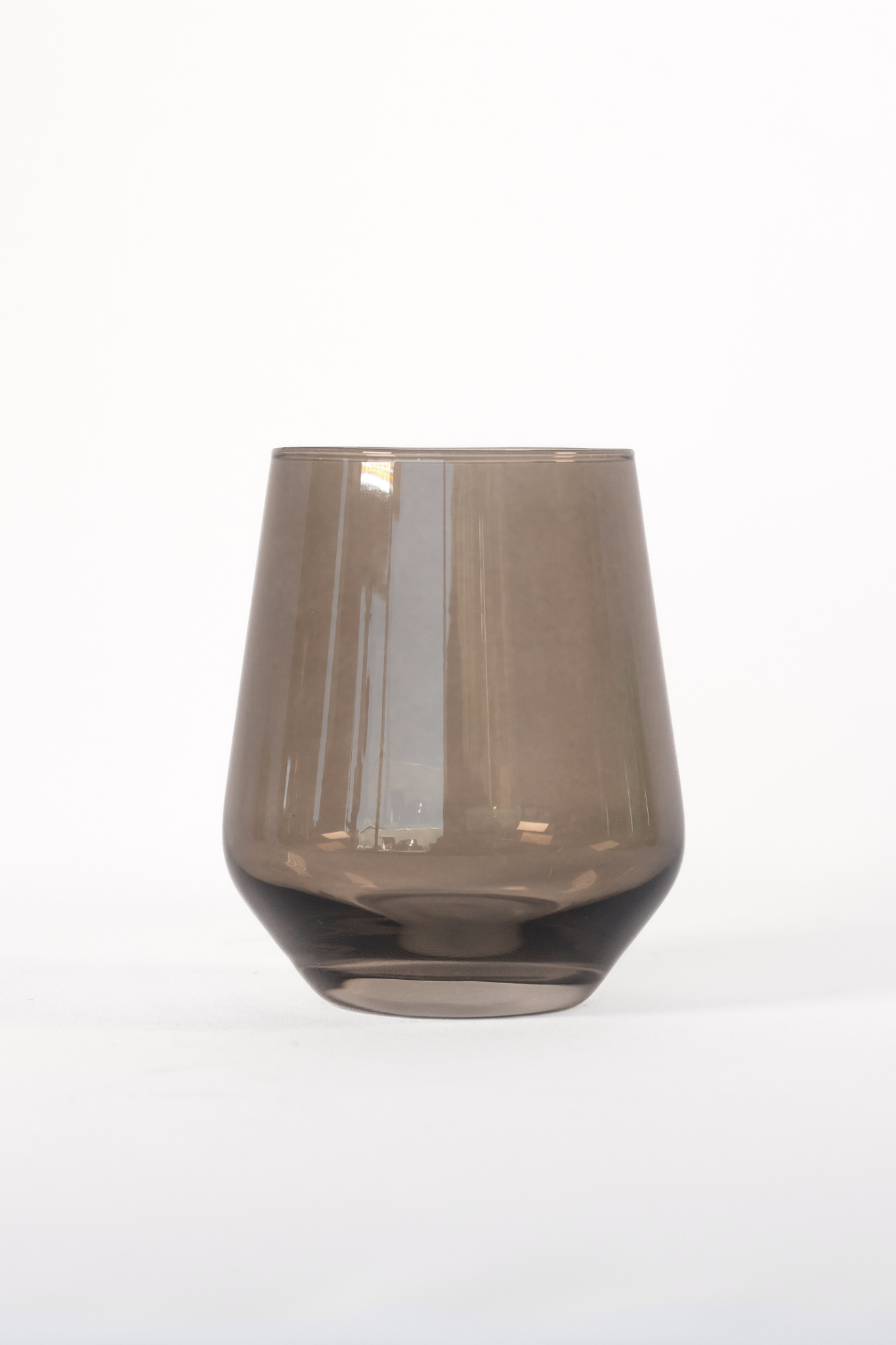 Seamless-curved Smoked Glass Tumbler Set of 2