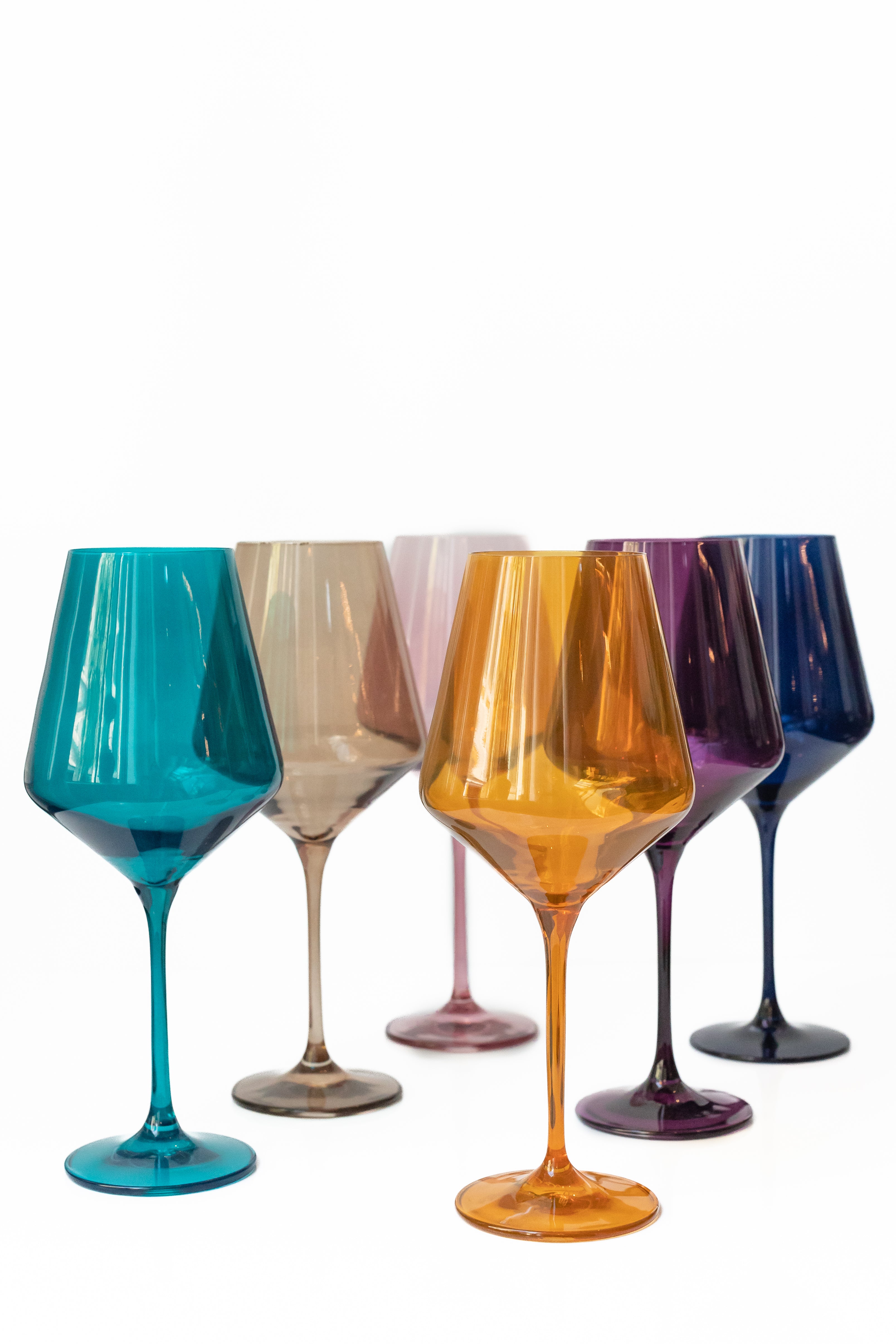 Angular-bowl Minimalist Wine Goblet Set of 6