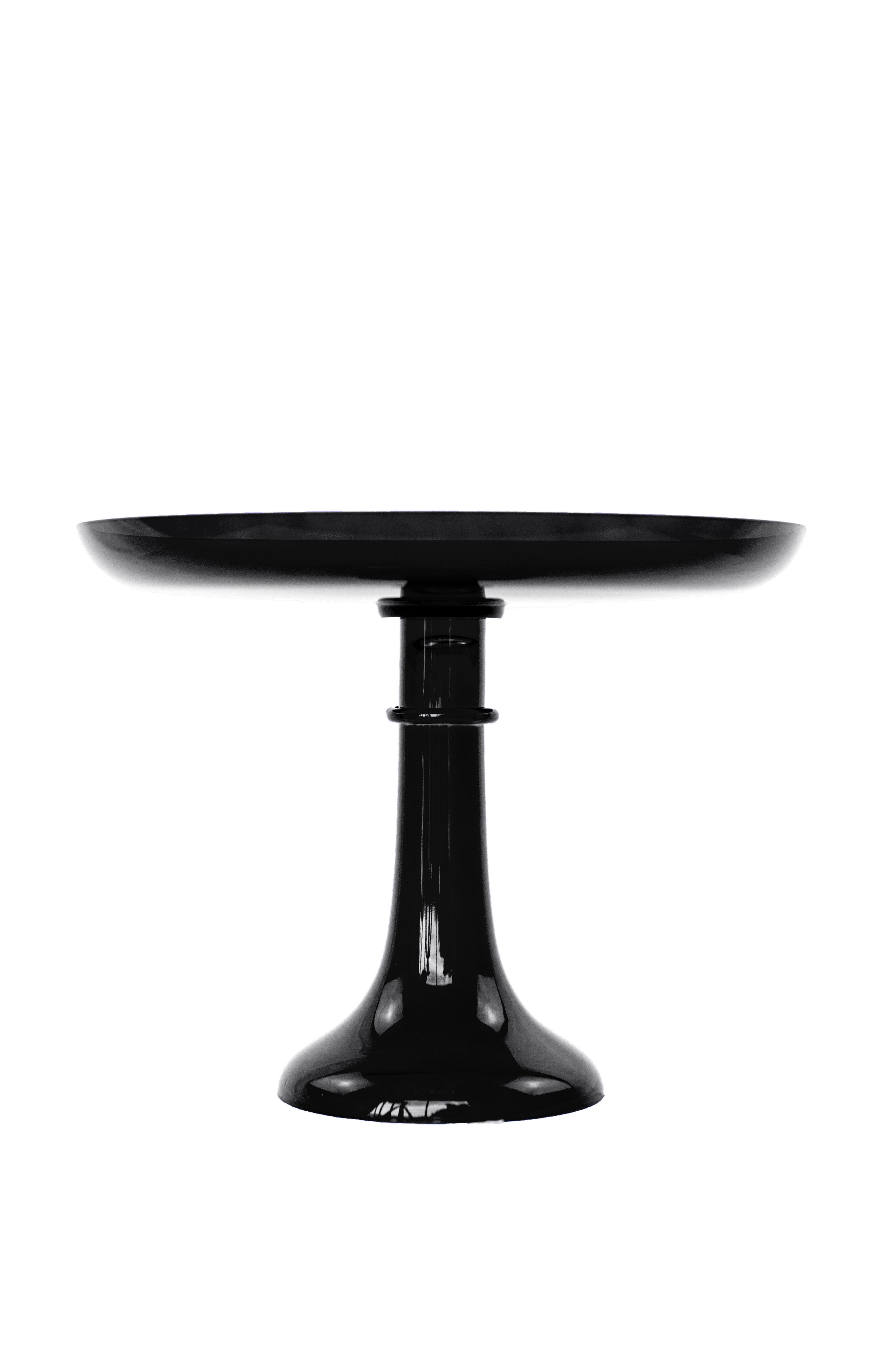 Indented-stem Minimalist Glass Cake Stand