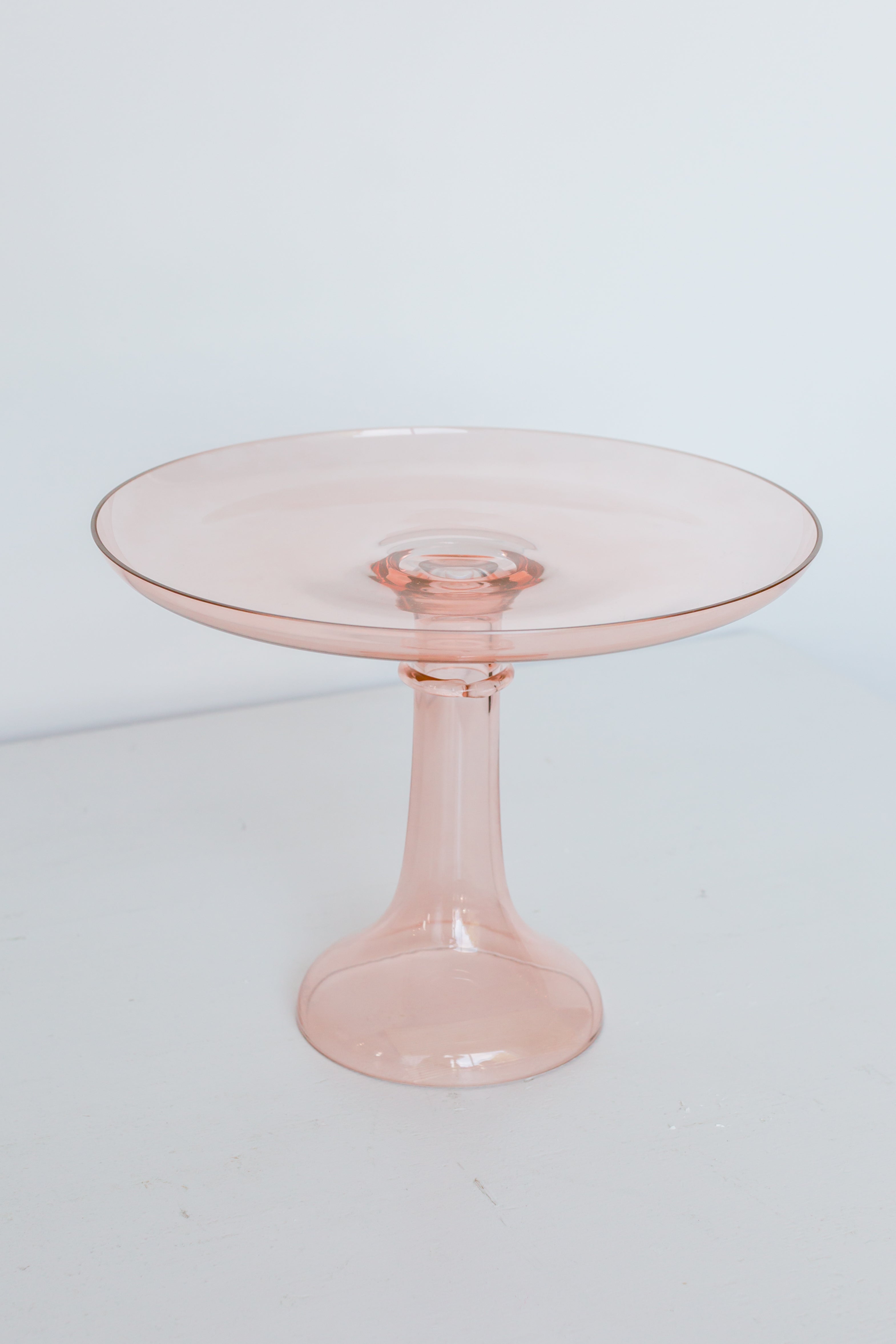 Ringed Glass Cake Stand with Optional Dome Cover