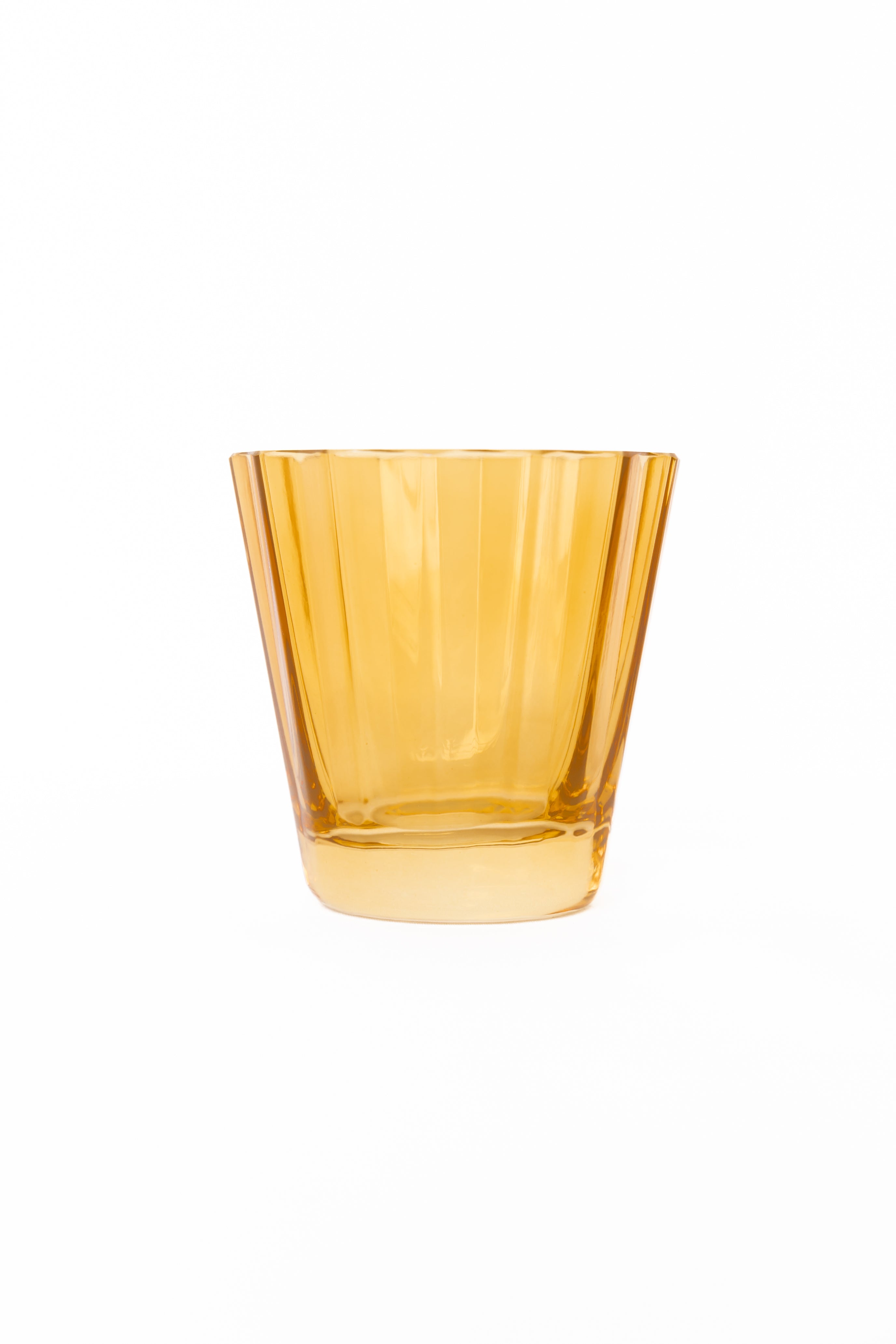 Scalloped-rim Fluted Tapered Drinking Tumbler Set of 2