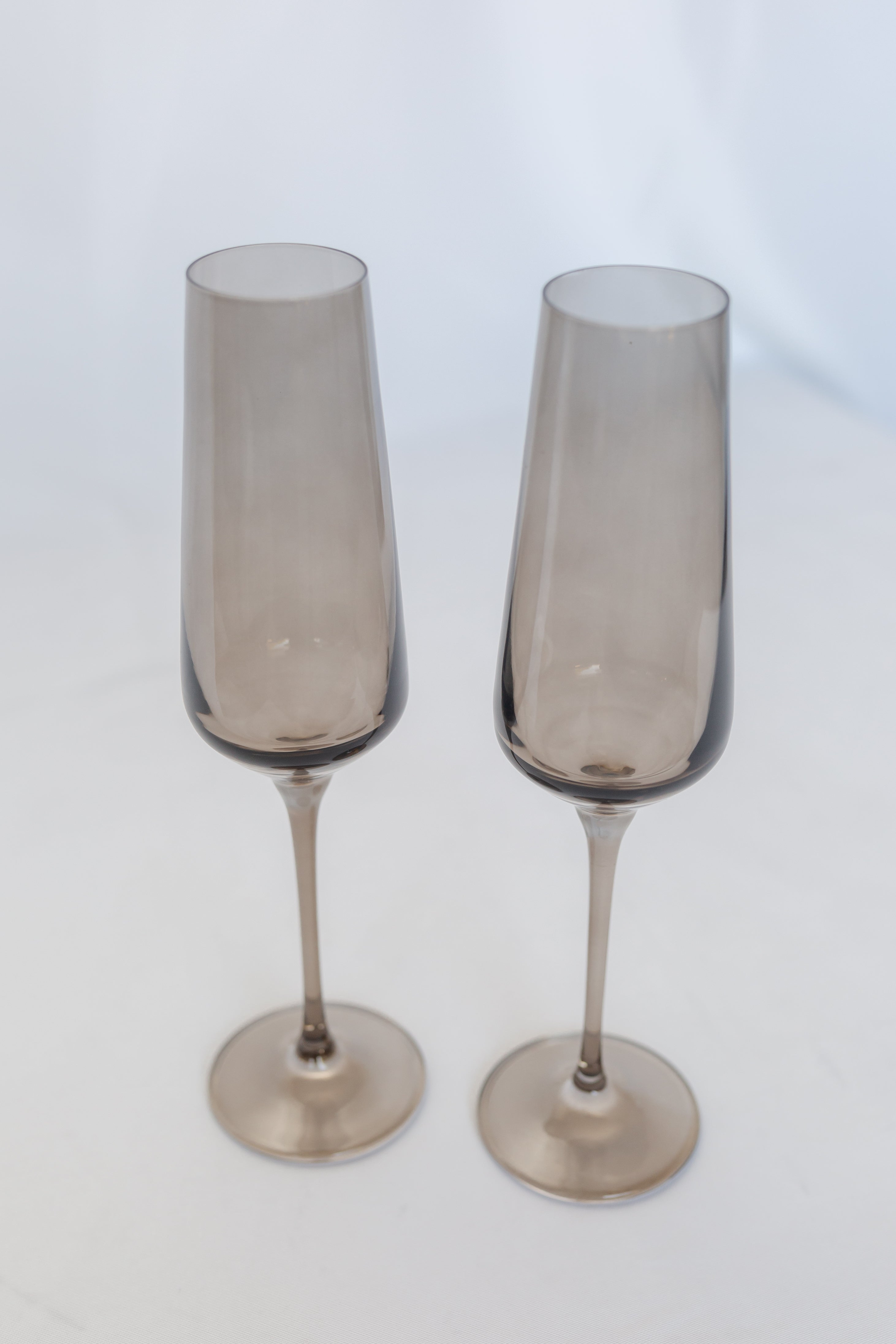 Seamless-tapered Minimalist Champagne Flute Set of 2
