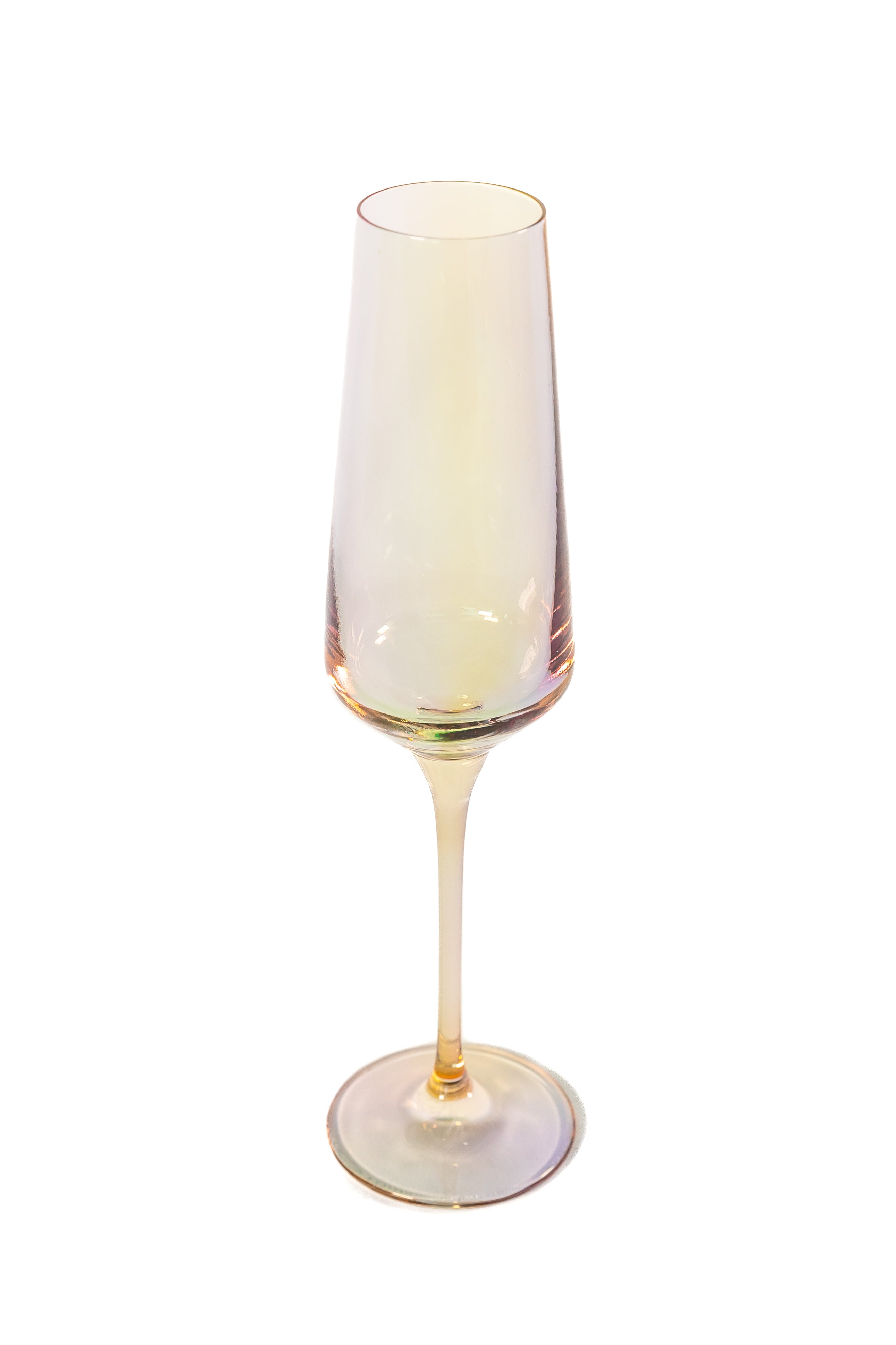 Seamless-transition Iridescent Stemmed Champagne Flute Set of 6