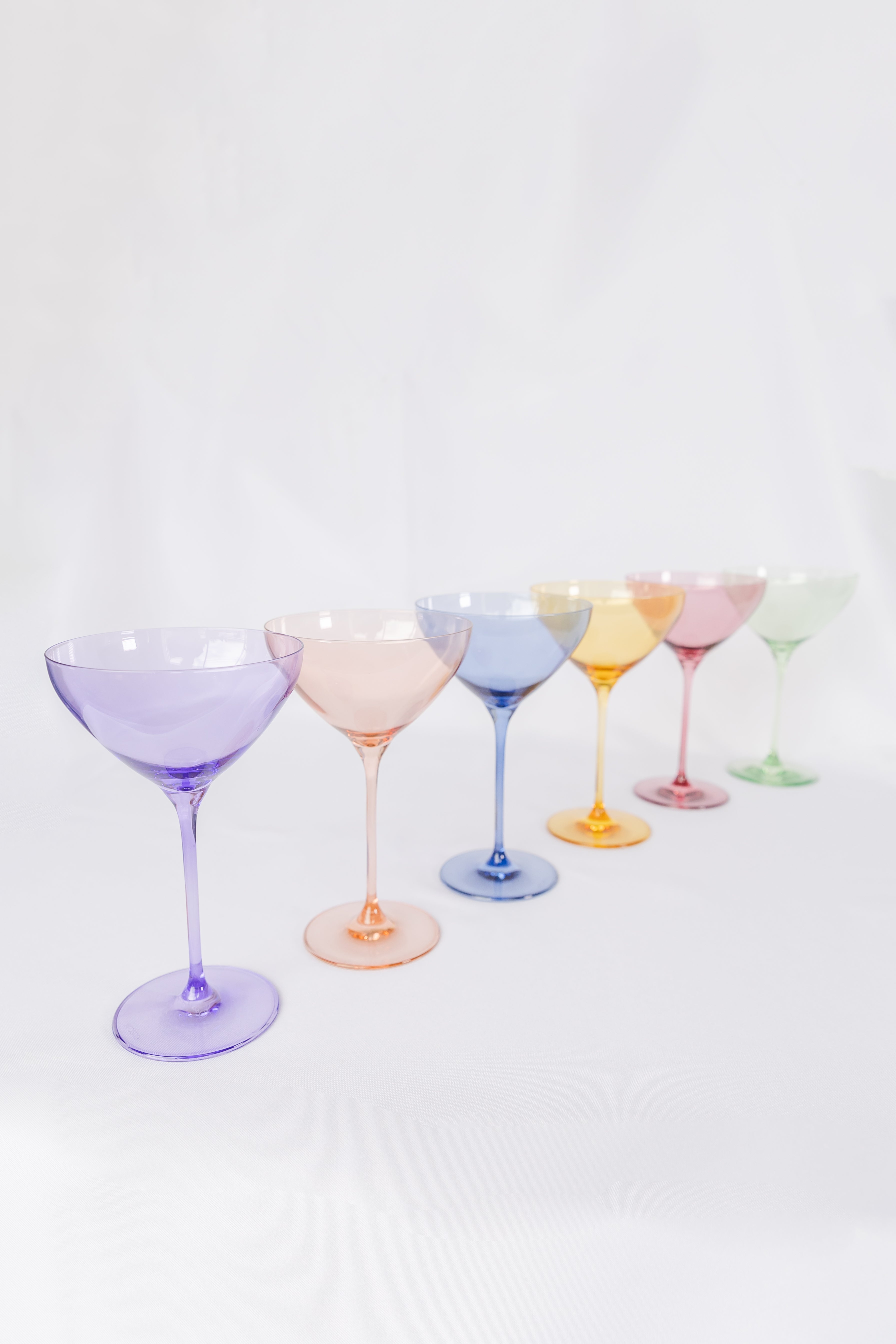 Flared-bowl Minimalist Martini Glass Set of 6