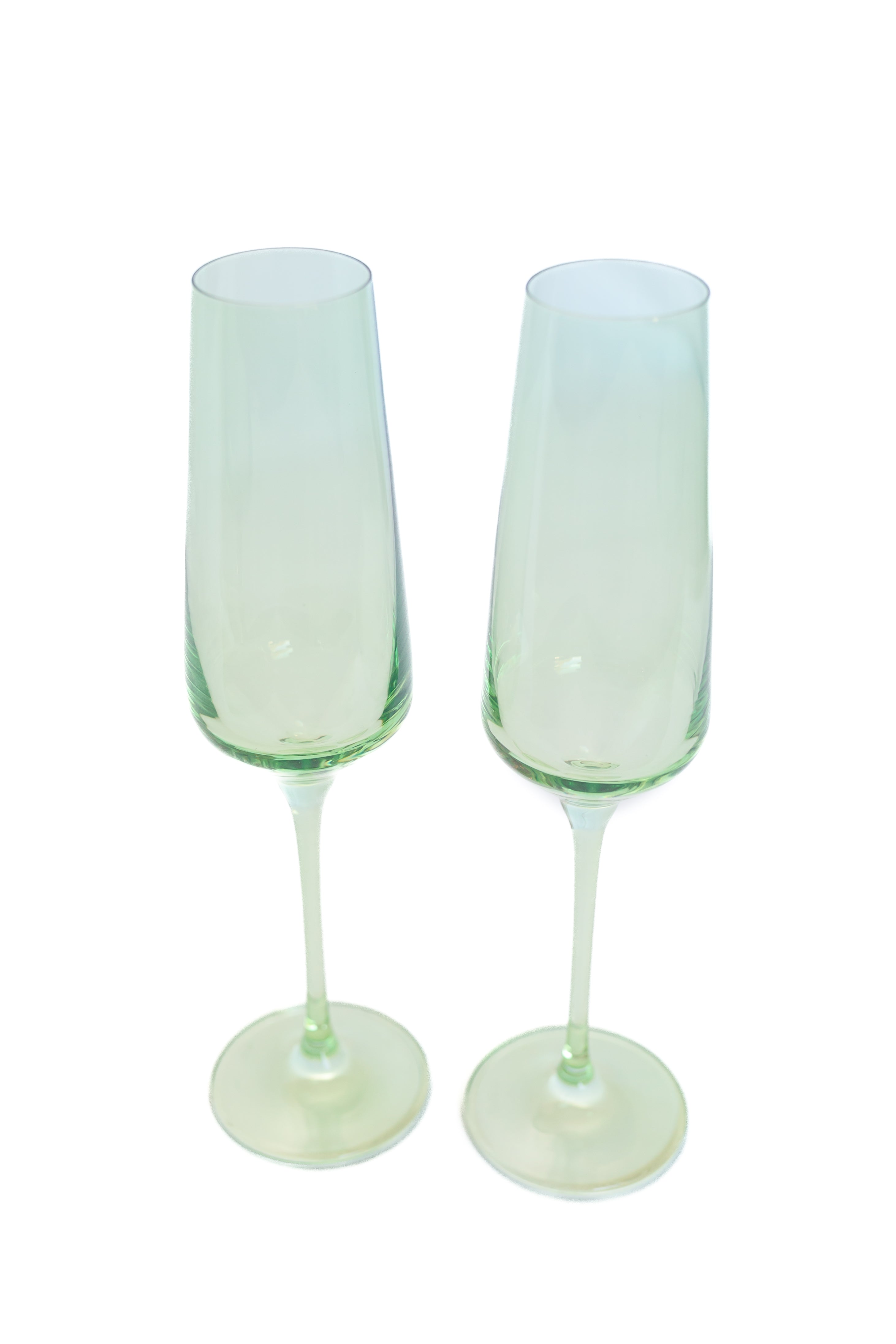 Tapered-bowl Minimalist Champagne Flute Set of 2