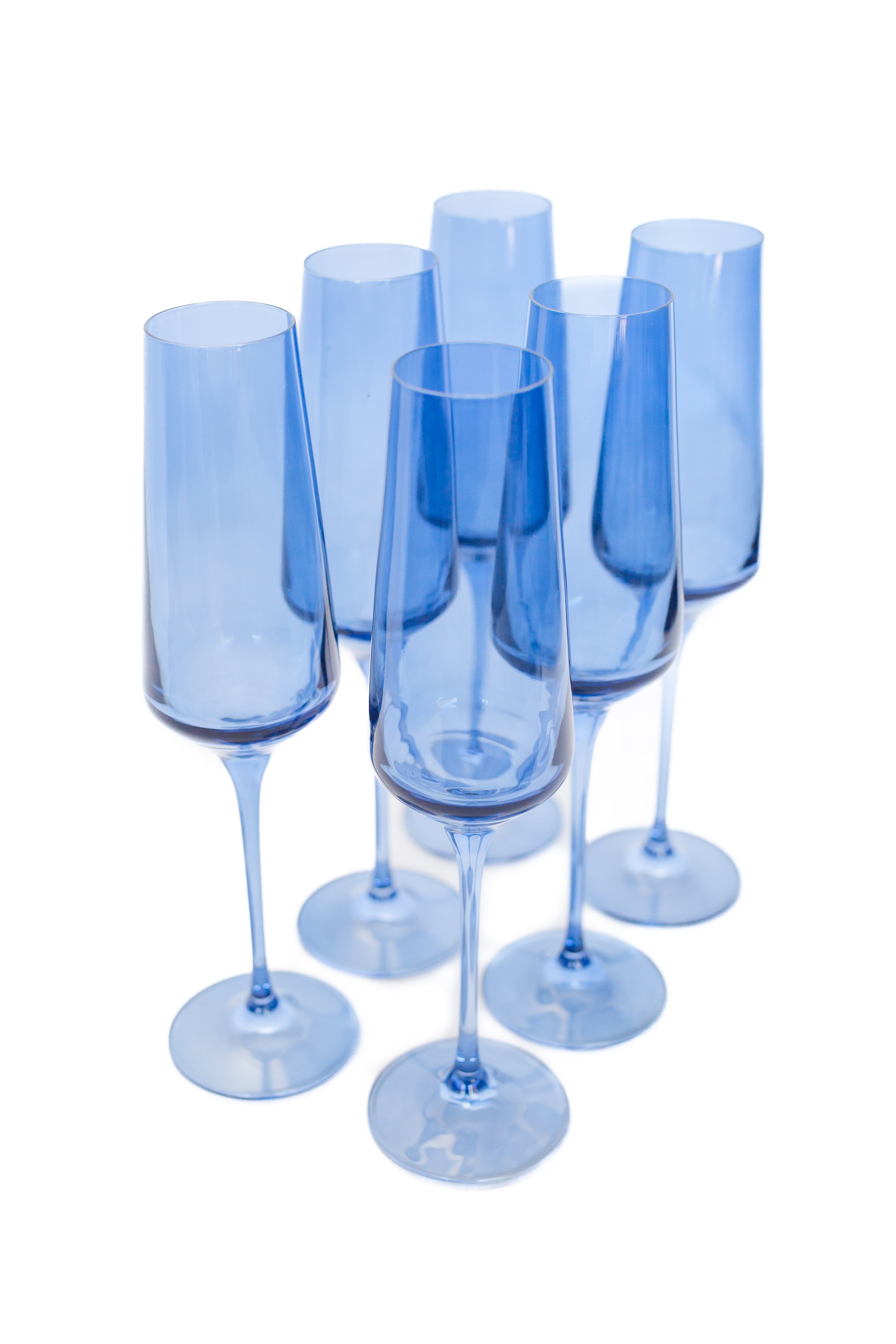 Sleek Modern Champagne Flute Set of 6