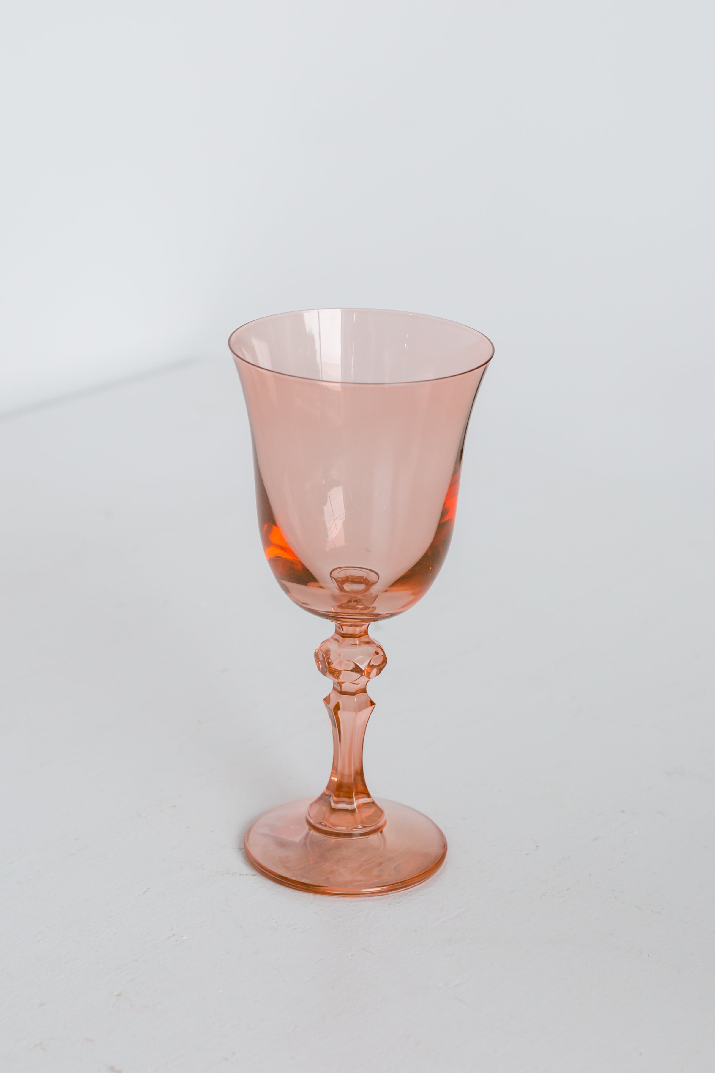 Faceted-stem Flared-bowl Goblet Set of 6