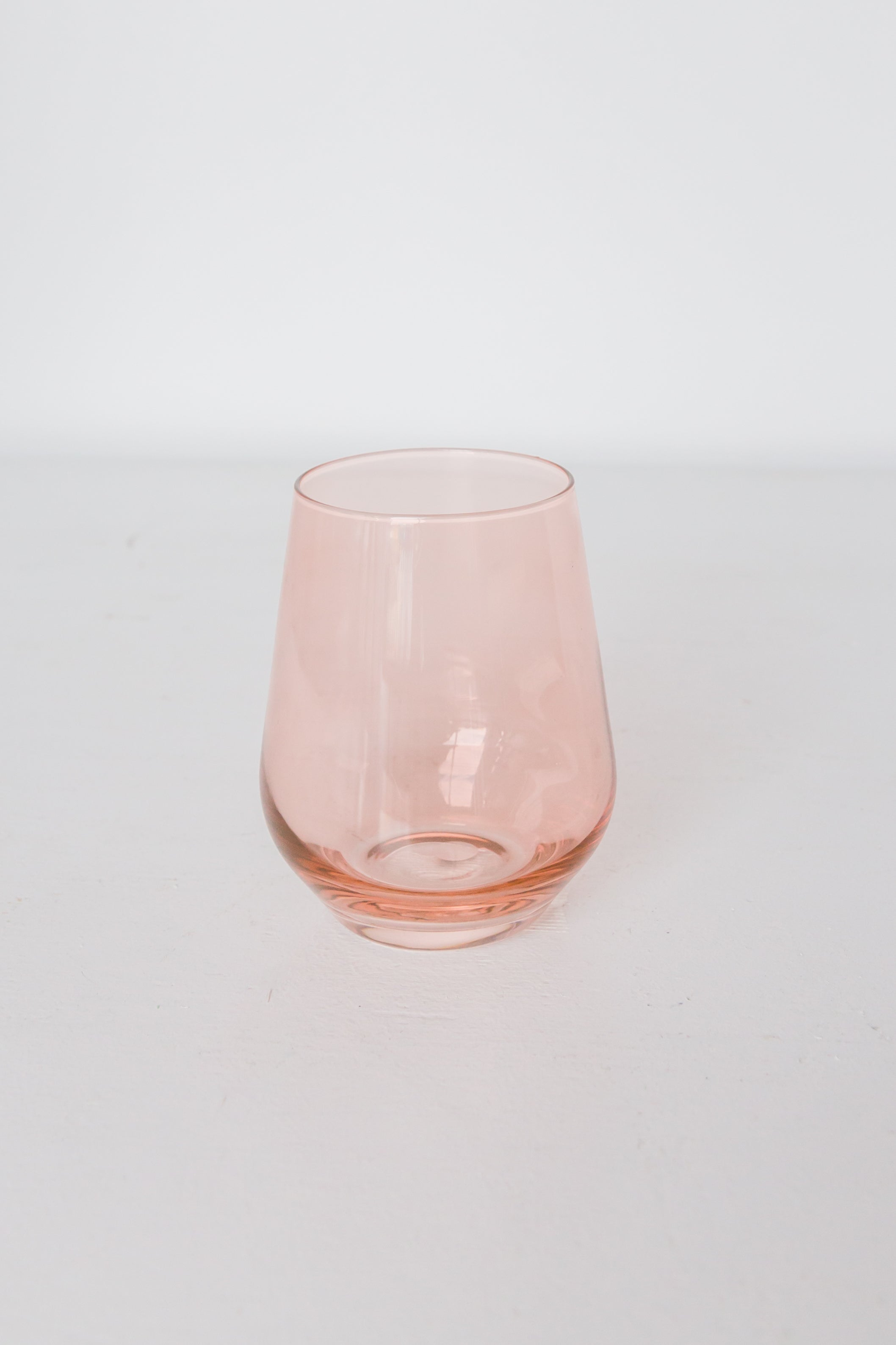 Tapered Rounded Base Stemless Drinking Glass Set of 6