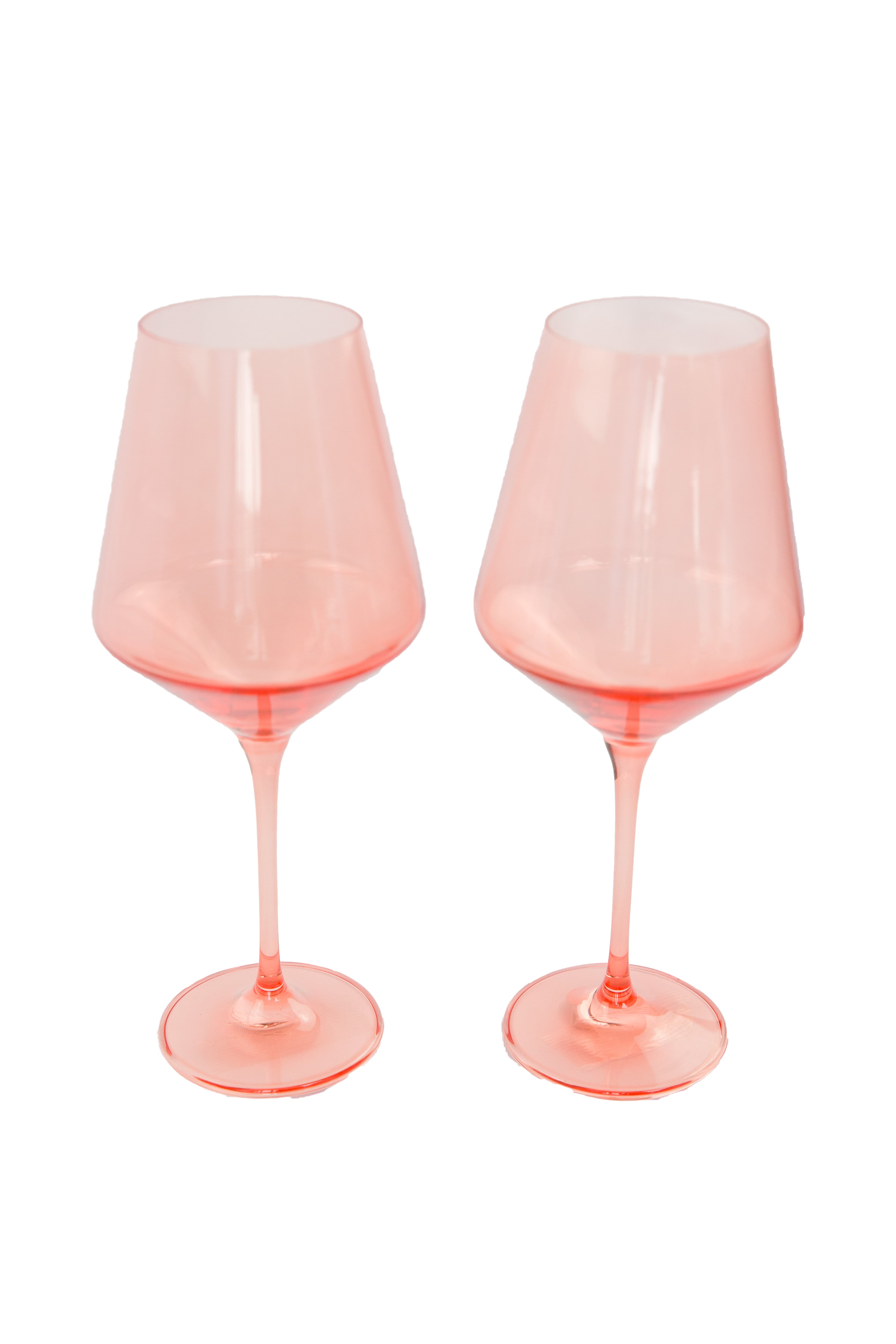Seamless Tapered-Wide Bowl Stemmed Wine Glass Set of 2