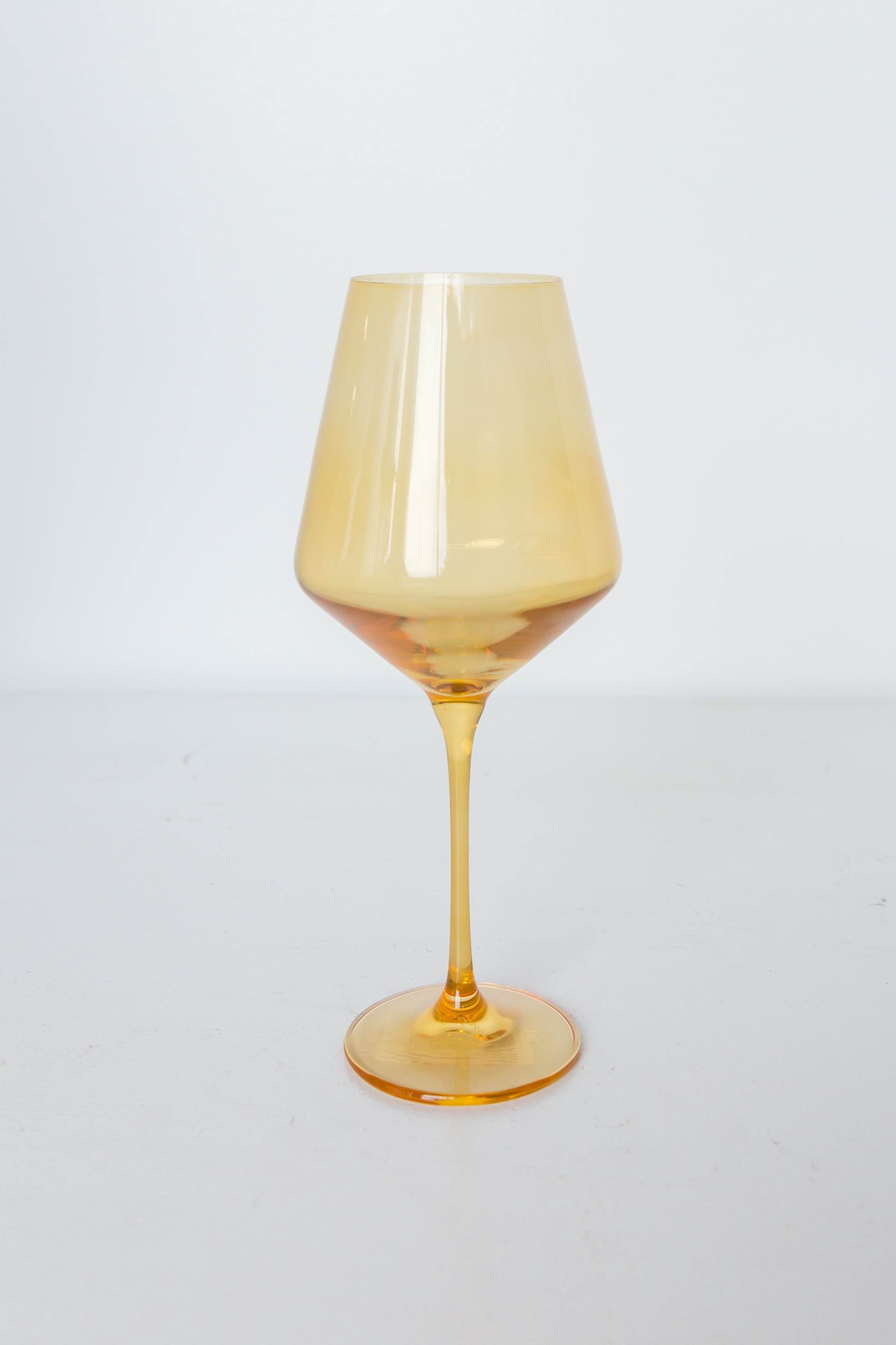 Modern Conical-bowl Stemmed Wine Glass Set of 2